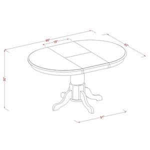 Round Extendable Dining Table with Butterfly Leaf & Pedestal Base