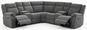 Power Reclining Sectional Sofa with USB Port & Console Storage