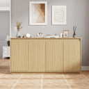 59" Fluted Sideboard Cabinet with Charging Station