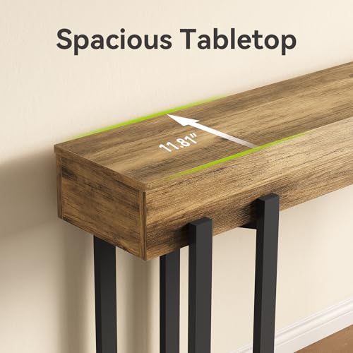 63-Inch Industrial Console Table