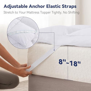 3-Inch Goose Feather Mattress Topper with Cotton Cover