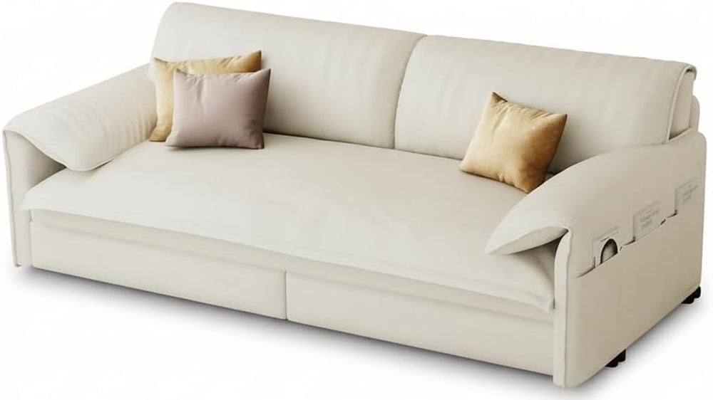 Queen Sleeper Sofa Bed – 3-in-1 Convertible Velvet Pull-Out Couch