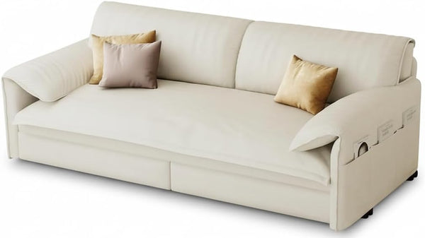 Queen Sleeper Sofa Bed – 3-in-1 Convertible Velvet Pull-Out Couch