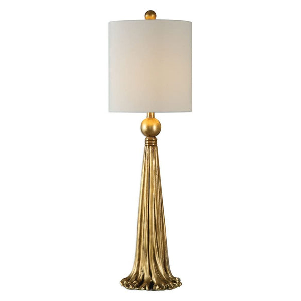 Antiqued Gold Resin Table Lamp