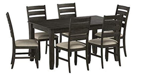 7-Piece Dining Table Set with 6 Upholstered Chairs
