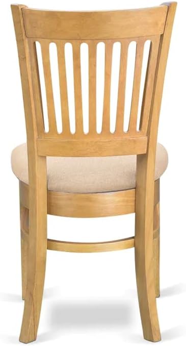 Dining Chairs with Linen Seat, Set of 2