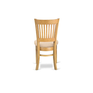 Dining Chairs with Linen Seat, Set of 2