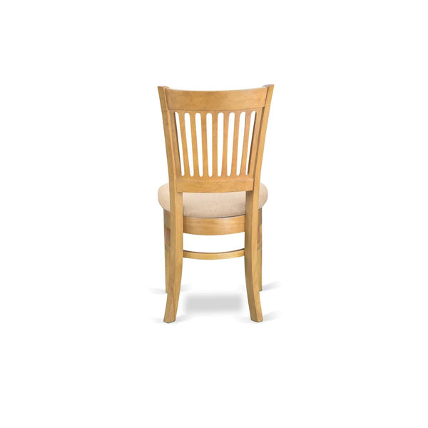 Dining Chairs with Linen Seat, Set of 2