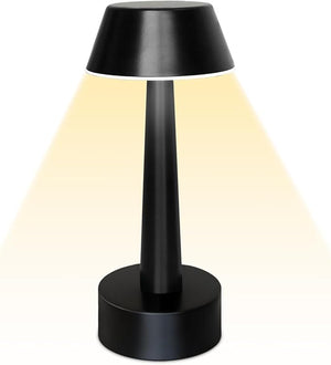 UMEXUS 8.8'' Cordless Small Table Lamp for Bar Restaurant, Rechargeable Battery Operated Touch Lamps, Gold 3-Way Dimmable LED Metal Portable Bedside Mini Night Light for Bedroom Outdoor, Home Decor
