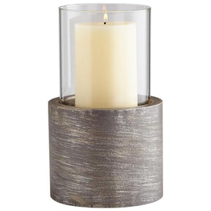 Valerian Small Iron Candle Holder – Silver
