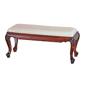Hardwood Foot-of-Bed Bench – Walnut Finish