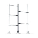 Floor-to-Ceiling Cable Wine Rack – 20-Bottle Freestanding Storage