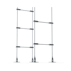 Floor-to-Ceiling Cable Wine Rack – 20-Bottle Freestanding Storage