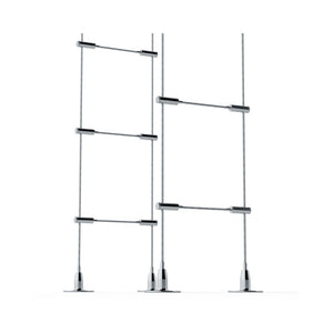 Floor-to-Ceiling Cable Wine Rack – 20-Bottle Freestanding Storage