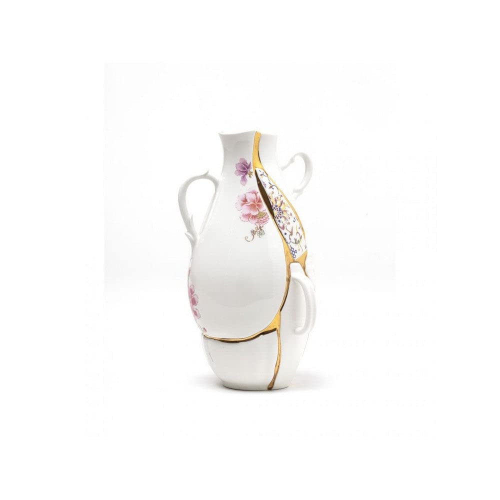 Kintsugi Porcelain Vase 13"
