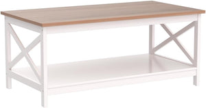 Farmhouse Coffee Table with Storage