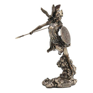 Greek Goddess Athena Bronze Finish Statue