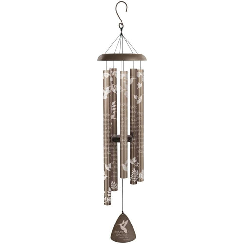 Amazing Grace Silhouette Sonnet Wind Chime — 44 Inch Aluminum Outdoor Chime