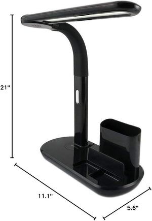 LED Pivoting Bankers Lamp with USB Charging Port