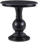 Round Pedestal Accent Table with Stepped Base