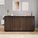 59" Fluted Sideboard Cabinet with Charging Station