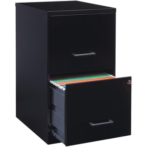 2-Drawer Vertical Metal Filing Cabinet – Lockable, Pre-Assembled, Letter Size