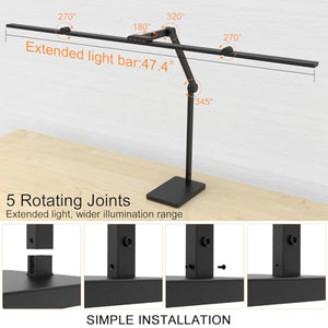 36W Ultra Bright LED Architect Desk Lamp with Base