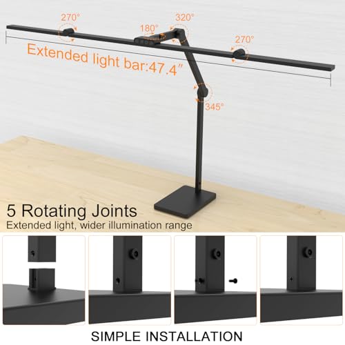 36W Ultra Bright LED Architect Desk Lamp with Base