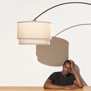 Arc Floor Lamp with Marble Base