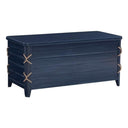 Wood Rope Storage Chest with Cedar Lining – Blue
