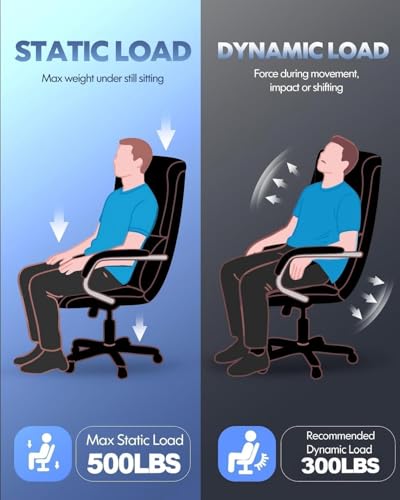 Heavy Duty 500LBS Massage Office Chair with Footrest