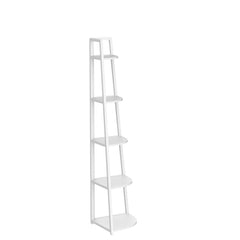 5-Tier Corner Shelf with Metal Frame