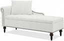 Oversized Chaise Lounge with Storage & Left Armrest