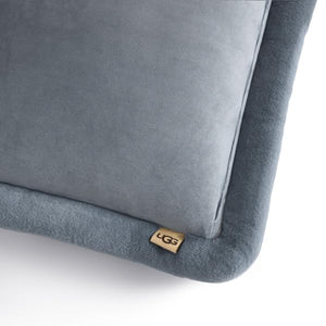Velvet Throw Pillow 20x20 – Geyser Gray