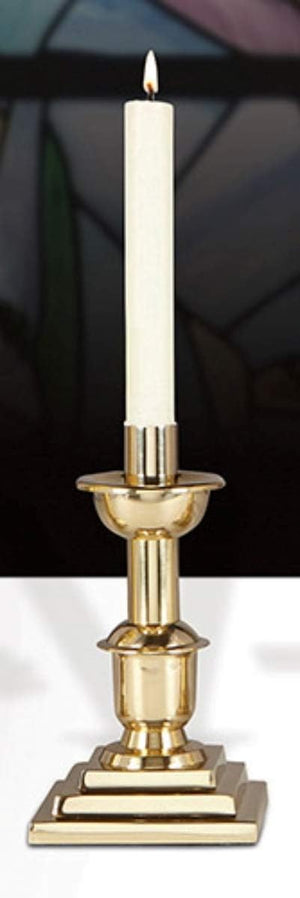 Brass Altar Candlestick Holders – 10 Inch, Set of 2