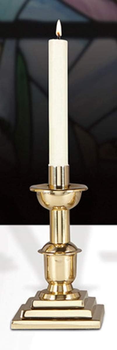 Brass Altar Candlestick Holders – 10 Inch, Set of 2