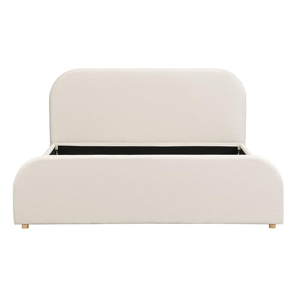 Upholstered Platform Bed Frame with Headboard