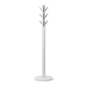 Freestanding Metal Coat Rack – White