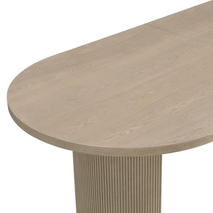 Oval Pedestal Dining Table for 6