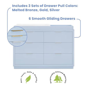 6-Drawer Kids Dresser – Fully Assembled Nursery & Bedroom Storage