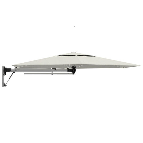 9FT Hexagon Wall Mount Patio Umbrella with Gas-Assisted Opening
