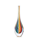Hand Blown Glass Drop Vase — Murano Style Art Glass