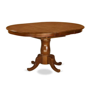 5-Piece Oval Dining Set with Butterfly Leaf & Wood Seat Chairs