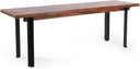 Modern Industrial Dining Bench – Mango Wood & Iron