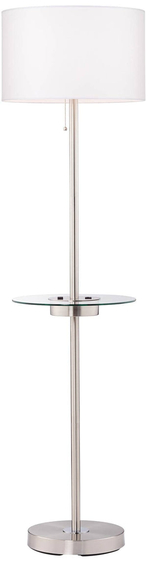 Floor Lamp with Tray Table, USB & AC Outlet