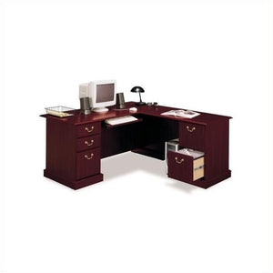 L-Shaped Executive Office Desk with Storage