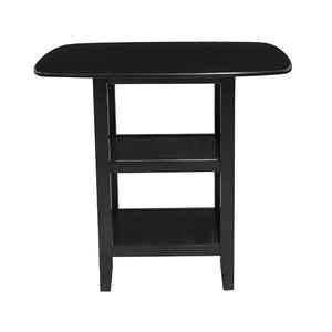 5-Piece Counter Height Dining Set – Solid Wood Table & 4 X-Back Chairs