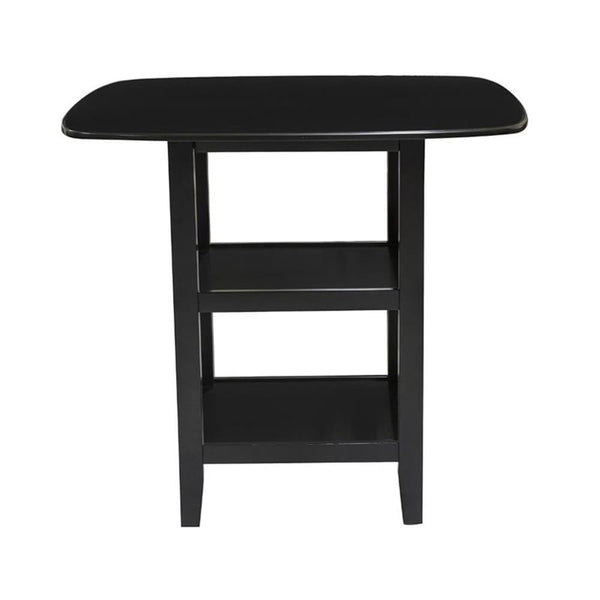 5-Piece Counter Height Dining Set – Solid Wood Table & 4 X-Back Chairs