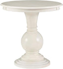 Round Pedestal Accent Table with Stepped Base