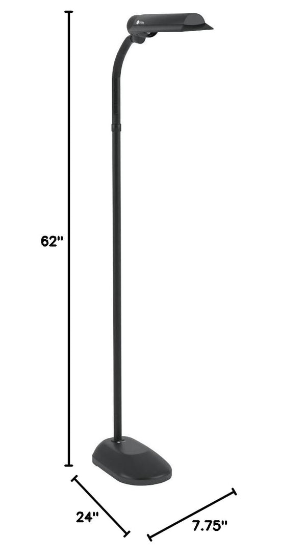 Wing Shade Floor Lamp 18-Watt Black